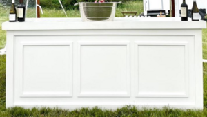 Bar - White Wood European - 8ft rental San Antonio, TX