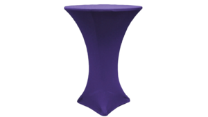 Cocktail 30" Spandex Cover - Purple rental San Antonio, TX