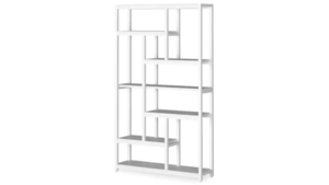 Bar Back - White GEO - 7ft x 40in w/ Shelves rental San Antonio, TX