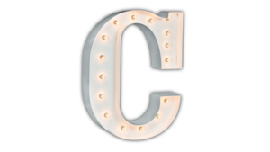 4ft Marquee Letter - White - "C" rental in San Antonio, TX