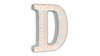4ft Marquee Letter - White - "D" rental in San Antonio, TX