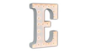 4ft Marquee Letter - White - "E" rental San Antonio, TX
