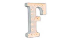 4ft Marquee Letter - White - "F" rental San Antonio, TX