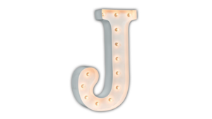 4ft Marquee Letter - White - "J" rental in San Antonio, TX