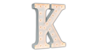 4ft Marquee Letter - White - "K" rental San Antonio, TX