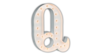 4ft Marquee Letter - White - "Q" rental in San Antonio, TX