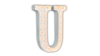 4ft Marquee Letter - White - "U" rental in San Antonio, TX