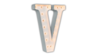 4ft Marquee Letter - White - "V" rental in San Antonio, TX
