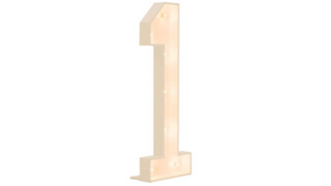 4ft Marquee Number - White - "1" rental San Antonio, TX