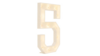4ft Marquee Number - White - "5" rental in San Antonio, TX