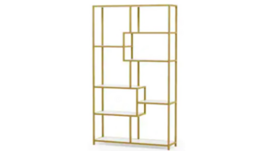 Bar Back - GOLD GEO - 7ft x 40in w/ Shelves rental San Antonio, TX