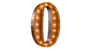 Marquee Letter - O - 2ft- Rustic rental San Antonio, TX