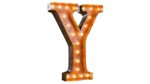 Marquee Letter - Y - 2ft- Rustic rental San Antonio, TX