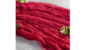 Cheesecloth - Burgundy - 16ft x 25" (Runner) rental San Antonio, TX