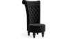Black Velvet Tuffted Chair - Armless rental in San Antonio, TX