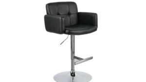 Black Leather Barstool - Adjustable Height (Wid... rental San Antonio, TX
