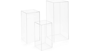 Clear Square Top Display Pedestal - Acrylic - 3... rental San Antonio, TX