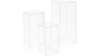 Clear Square Top Display Pedestal - Acrylic - 3... rental in San Antonio, TX