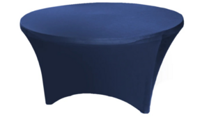 48" Round Spandex Table Cover - Navy rental San Antonio, TX