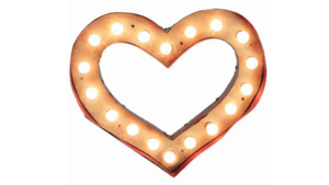 Marquee Letter - HEART - 3ft- Rustic rental San Antonio, TX