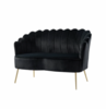 Paris Black Velvet Loveseat rental in Chicago, IL