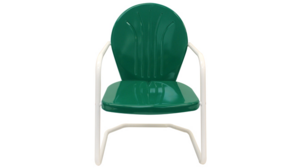 Retro Metal Chair - Green rental San Antonio, TX