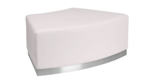 White Modern Modular - Convex Bench Serpentine rental San Antonio, TX