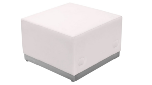 White Modern Modular - Bench Square Serpentine rental San Antonio, TX