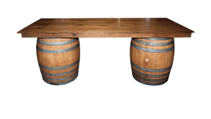 Table - 8' Double Wine Barrel Table - (2 Barrel... rental San Antonio, TX