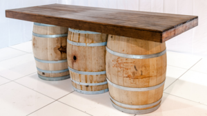 Table - 8ft Triple Wine Barrel Table - (3 Barre... rental San Antonio, TX