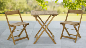 Wooden Slatted Patio Set rental San Antonio, TX