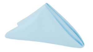 Lamour Matte Satin - Baby Blue - Napkin rental San Antonio, TX