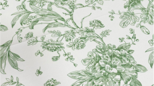 Polyester - Sage Floral Patterned - Napkin rental San Antonio, TX