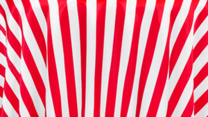 Polyester Stripe - Red & White 1-Inch - 132 Rnd rental San Antonio, TX