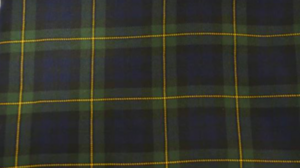Tartan Plaid - Green Blue - Rayon - 120" Rnd rental San Antonio, TX
