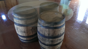 Table - 55" Glass Barrel Table - (3 Barrels) rental San Antonio, TX