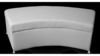Serpentine Smooth - Curved Sofa (No Back) rental in San Antonio, TX