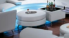 Modern Smooth -NEW Collection - Round Ottoman rental in San Antonio, TX