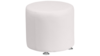 White Modern Modular - 18" Round Ottoman rental in San Antonio, TX