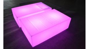 LED Rectangular Coffee Table rental San Antonio, TX