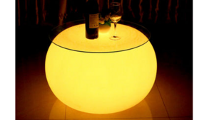 LED ORB Coffee Table rental San Antonio, TX