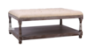 Vintage - Natural Linen Ottoman - Rectangle rental in San Antonio, TX