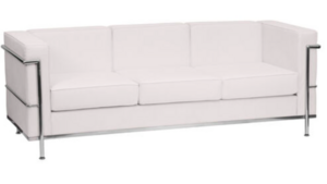 White Chrome - Sofa w/ Chrome Bar rental San Antonio, TX