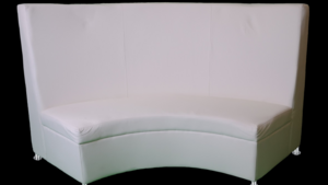 Modern Smooth - Curved Corner Sofa rental San Antonio, TX