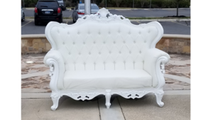 Queen - Tufted Loveseat w/ Diamond Studs rental San Antonio, TX