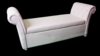 Tufted - White Leather Settee w/ Crystal Studs rental in San Antonio, TX