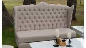 Vintage - Natural Linen Loveseat rental San Antonio, TX