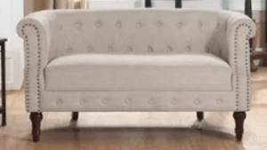 Vintage - Natural Linen Loveseat #4 rental San Antonio, TX
