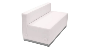 White Modern Modular - Loveseat rental San Antonio, TX