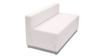 White Modern Modular - Loveseat rental in San Antonio, TX